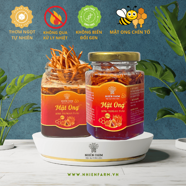 Đông trùng hạ thảo ngâm mật ong (100ml)